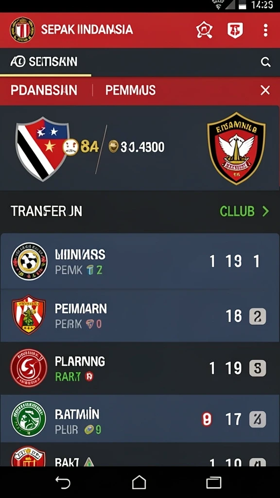 Tampilan antarmuka utama game 66K.