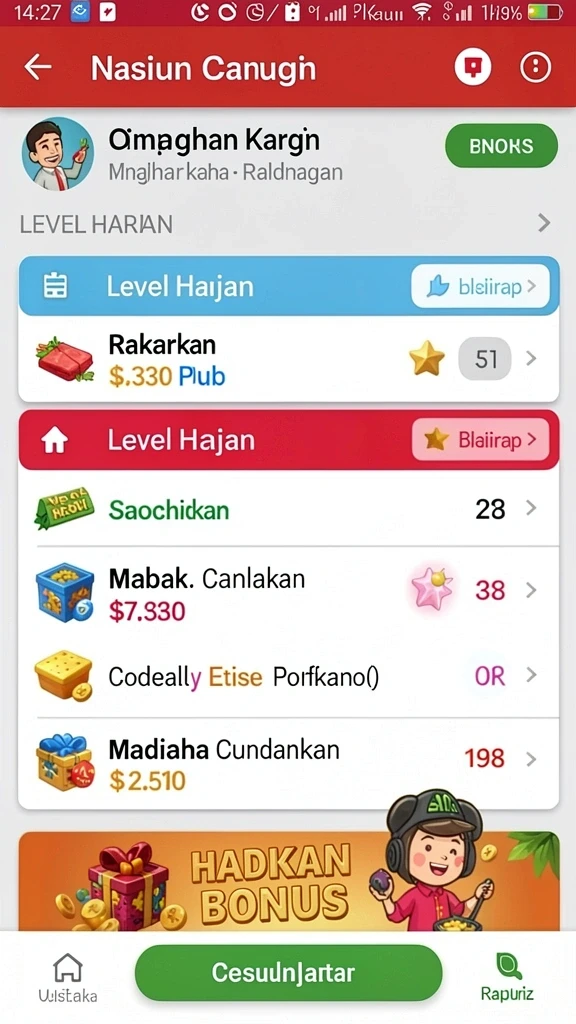 Berbagai pilihan permainan slot yang seru.
