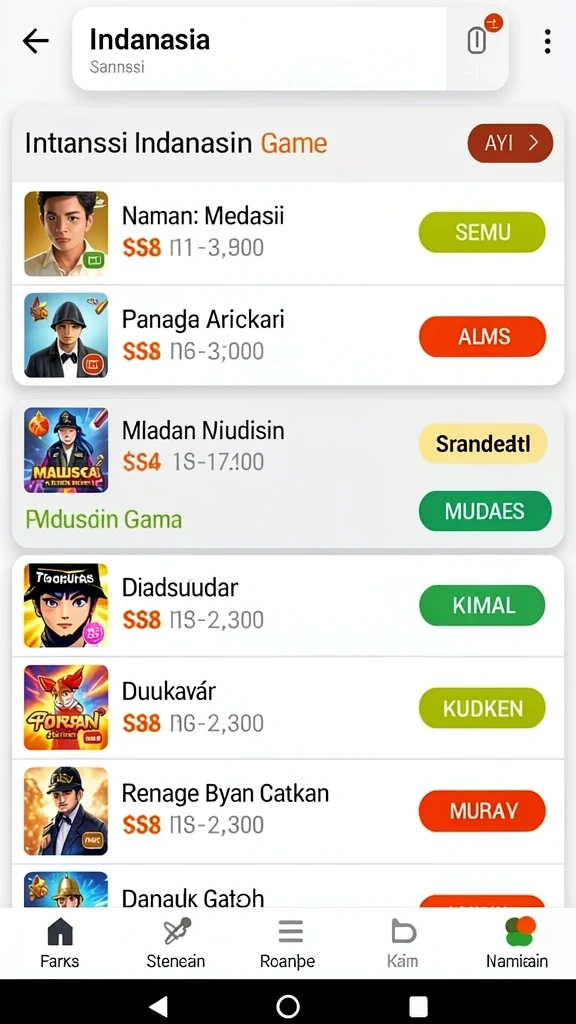 Tampilan antarmuka yang simpel dan menarik.