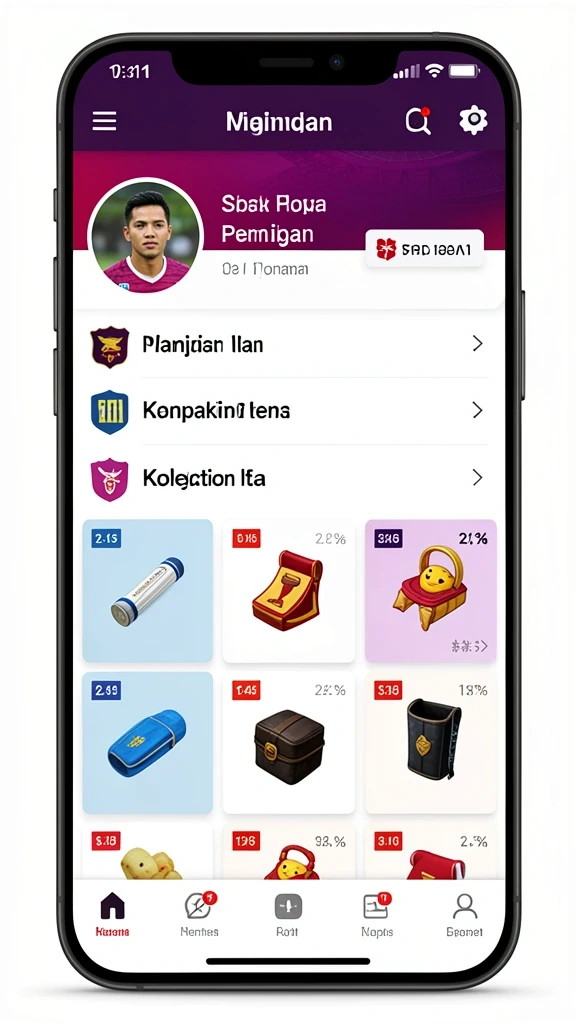Tampilan antarmuka yang user-friendly dan menarik.