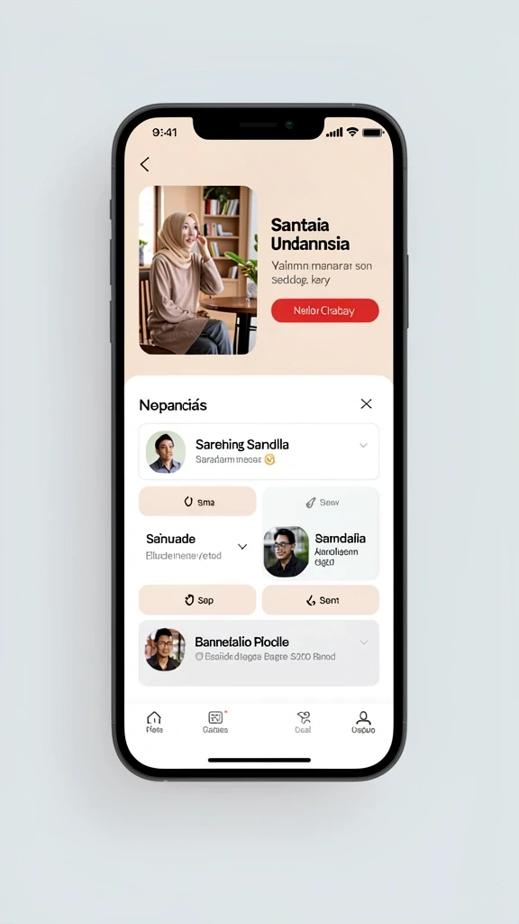 Tampilan menu utama yang intuitif dan menarik.