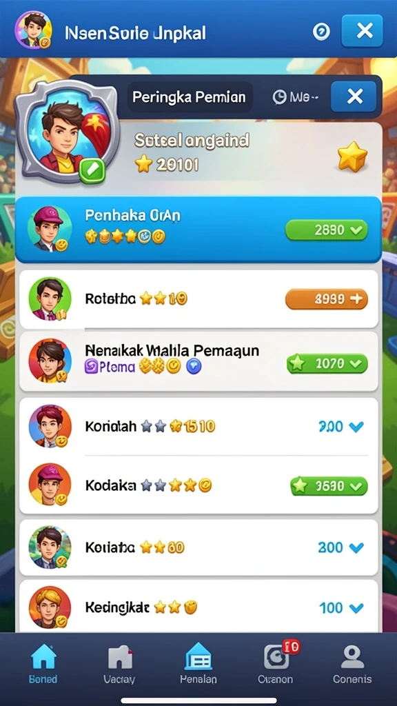 Fitur event khusus yang menambah keseruan bermain.