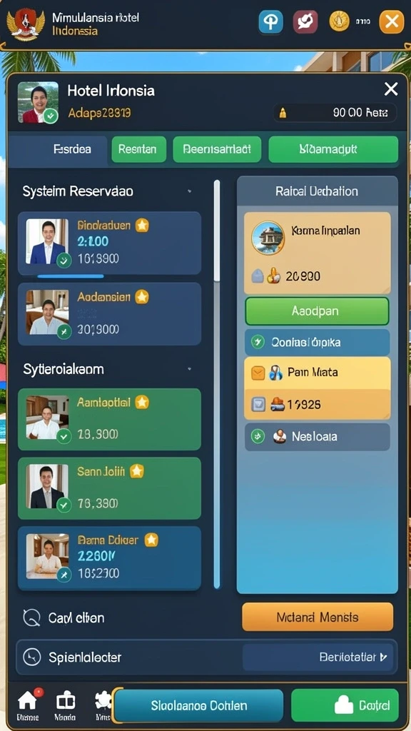 Tampilan antarmuka yang user-friendly.