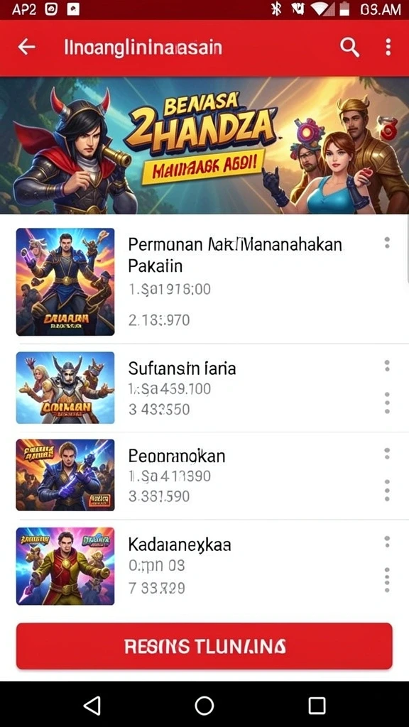 Screenshot ketiga memperlihatkan beragam karakter yang bisa dipilih.