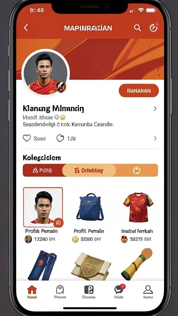 Lingkungan permainan yang indah dan beragam.