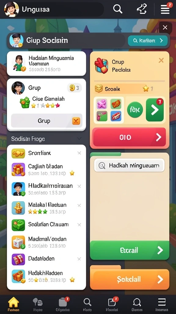Level penuh tantangan yang seru dan memikat.