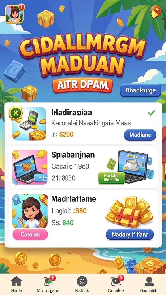 Tampilan antarmuka yang menarik dan sederhana.