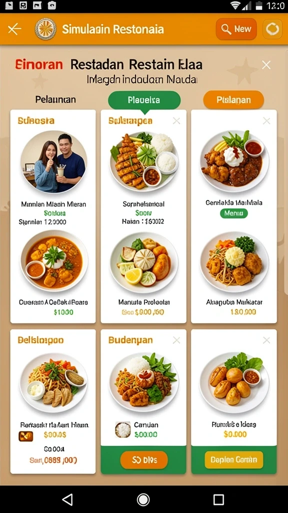 Tangkapan layar kedua menunjukkan antarmuka permainan yang ramah pengguna.
