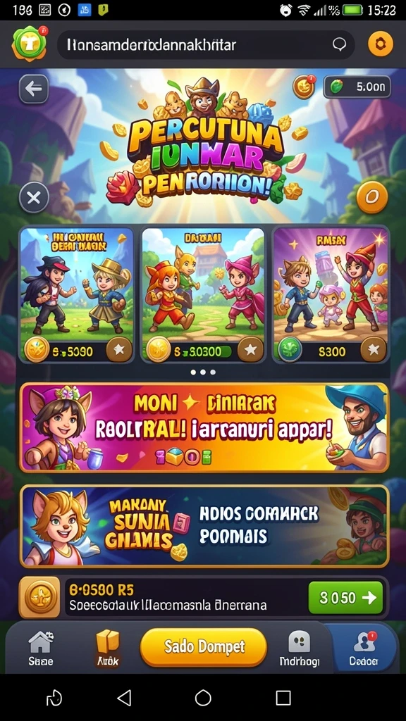 Tampilan antarmuka yang intuitif dan menarik.