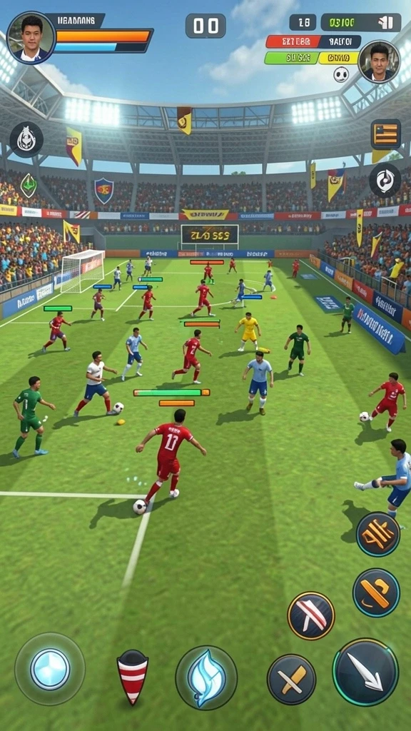 Mode permainan seru dengan opsi multiplayer.