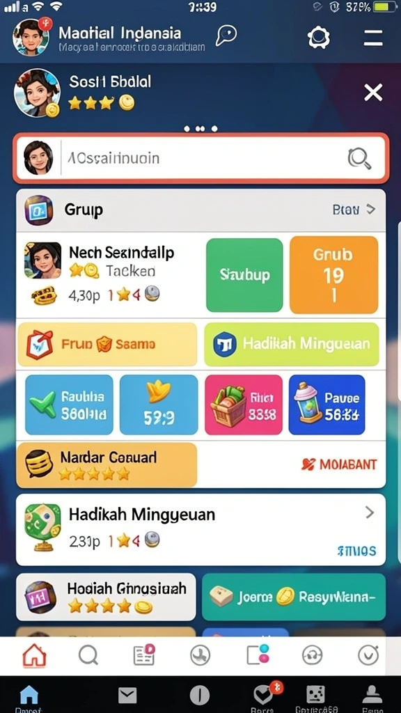 Tampilan antarmuka pengguna HOKIBET yang menarik.