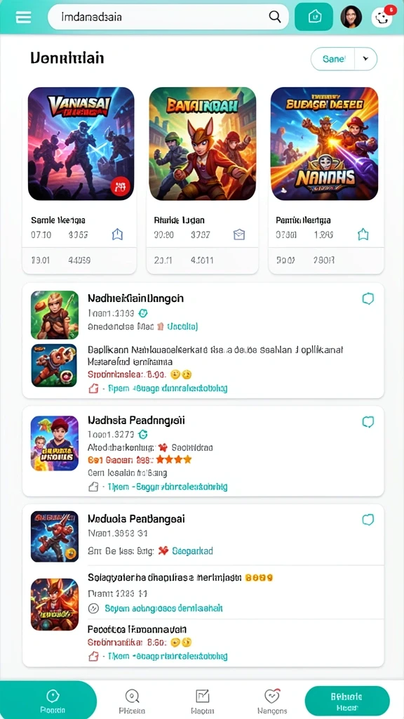 Tampilan awal game INDAAA yang menawan.