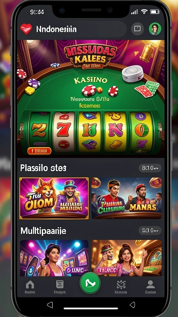 Screenshot menampilkan berbagai pilihan mesin slot yang tersedia.