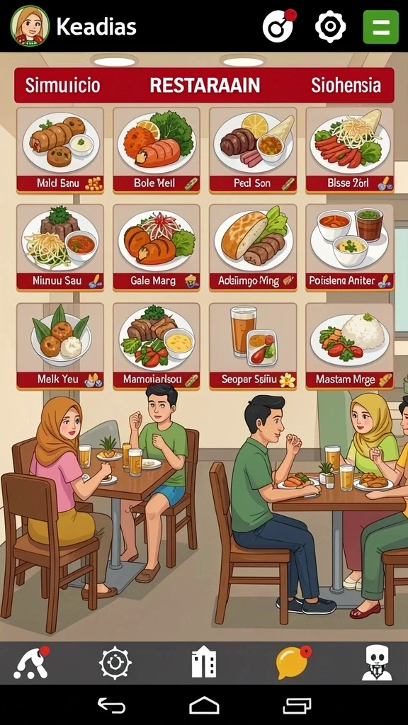 Tampilan antarmuka yang menarik dan user-friendly.