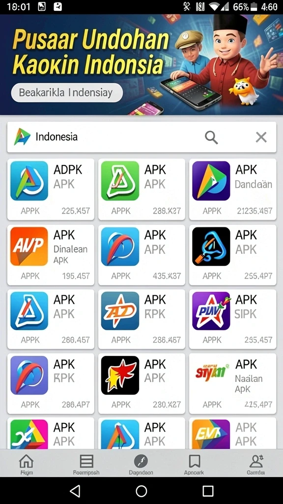 Tampilan dashboard awal yang menarik.