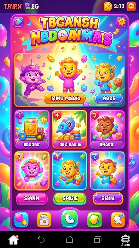 Tampilan awal game yang memukau dan intuitif.