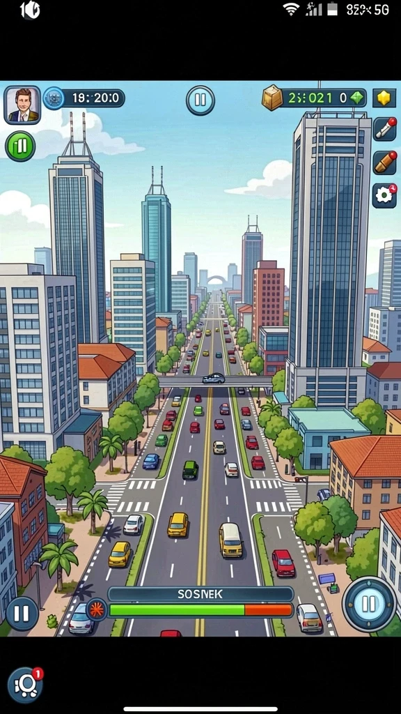 Sistem level yang menantang dan menarik.