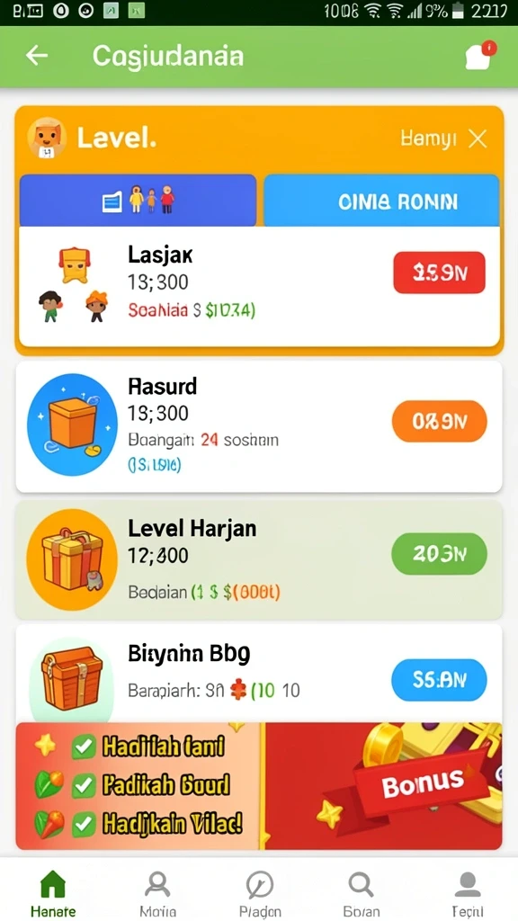 Tingkat kesulitan yang meningkat drastis.