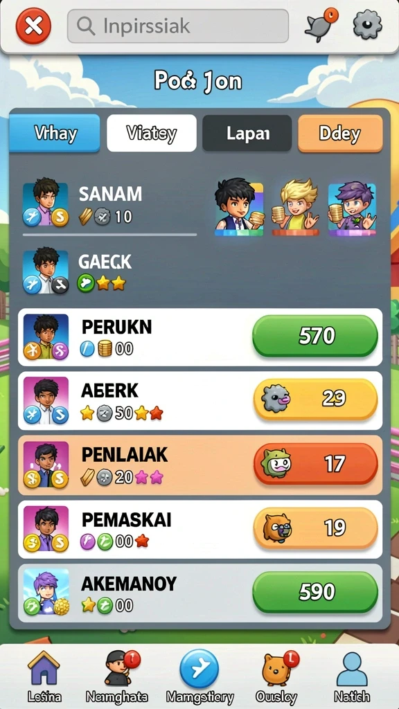 Lingkungan yang beragam dan penuh warna.