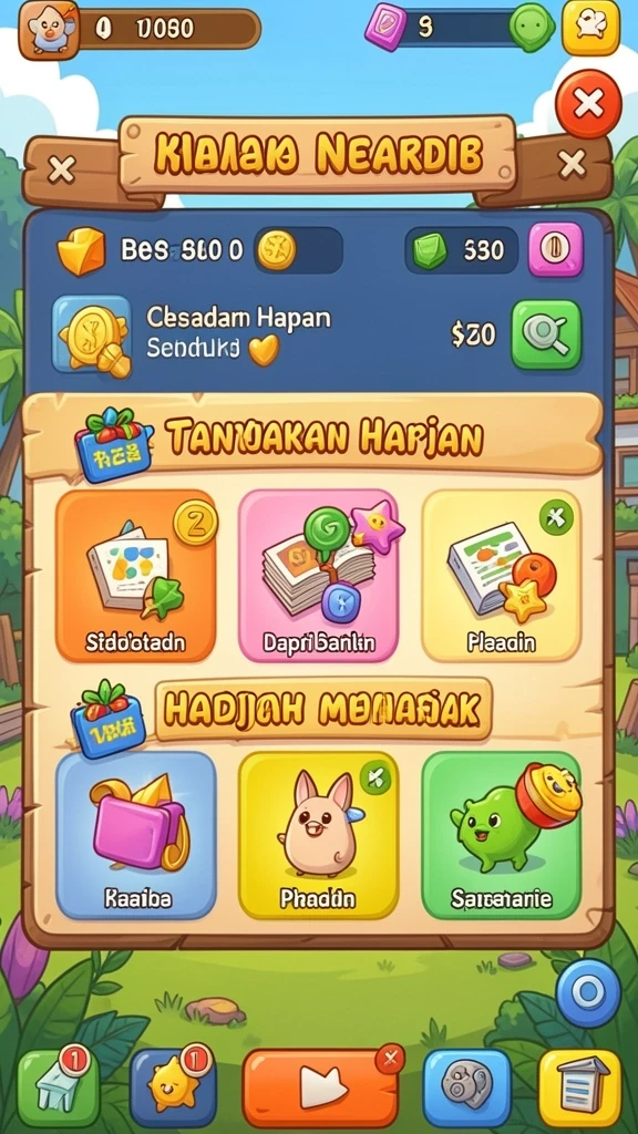 Karakter yang unik dan dapat disesuaikan sesuai keinginan.