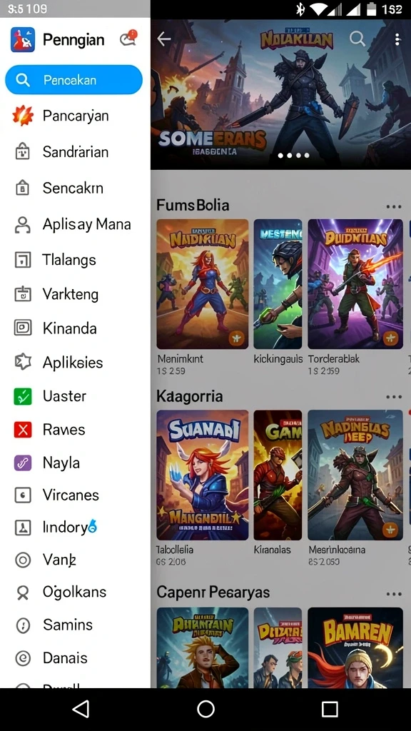 Tampilan antarmuka pengguna yang ramah.