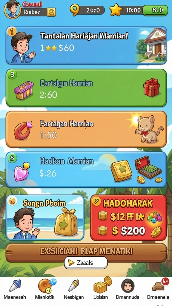 Karakter unik dengan kemampuan berbeda.