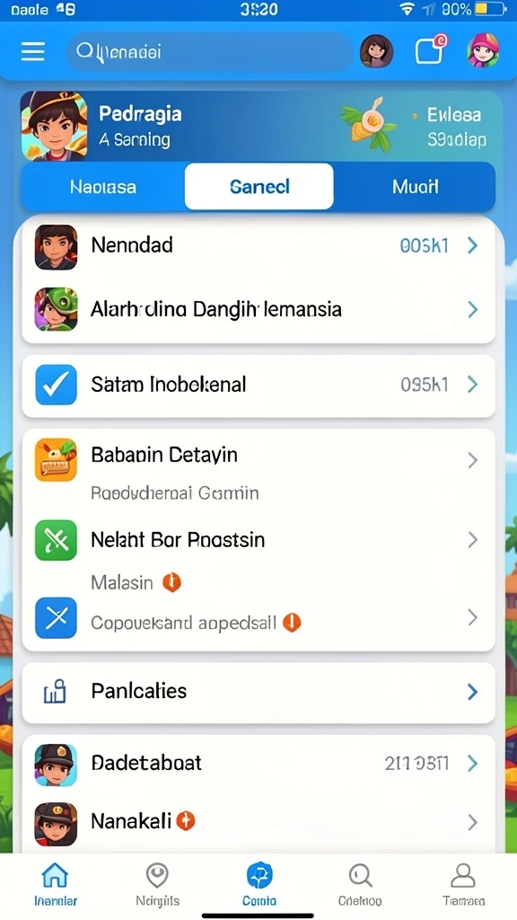 Tampilan antarmuka yang sederhana dan menarik.