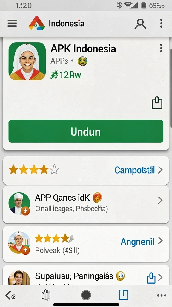 Tangkapan layar memperlihatkan leaderboard yang memperlihatkan pemain teratas.