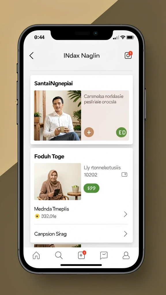 Tampilan utama yang memukau dan menawan.